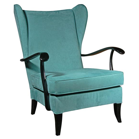 Single Wing Chair attributed to Paulo Buffa at 1stdibs