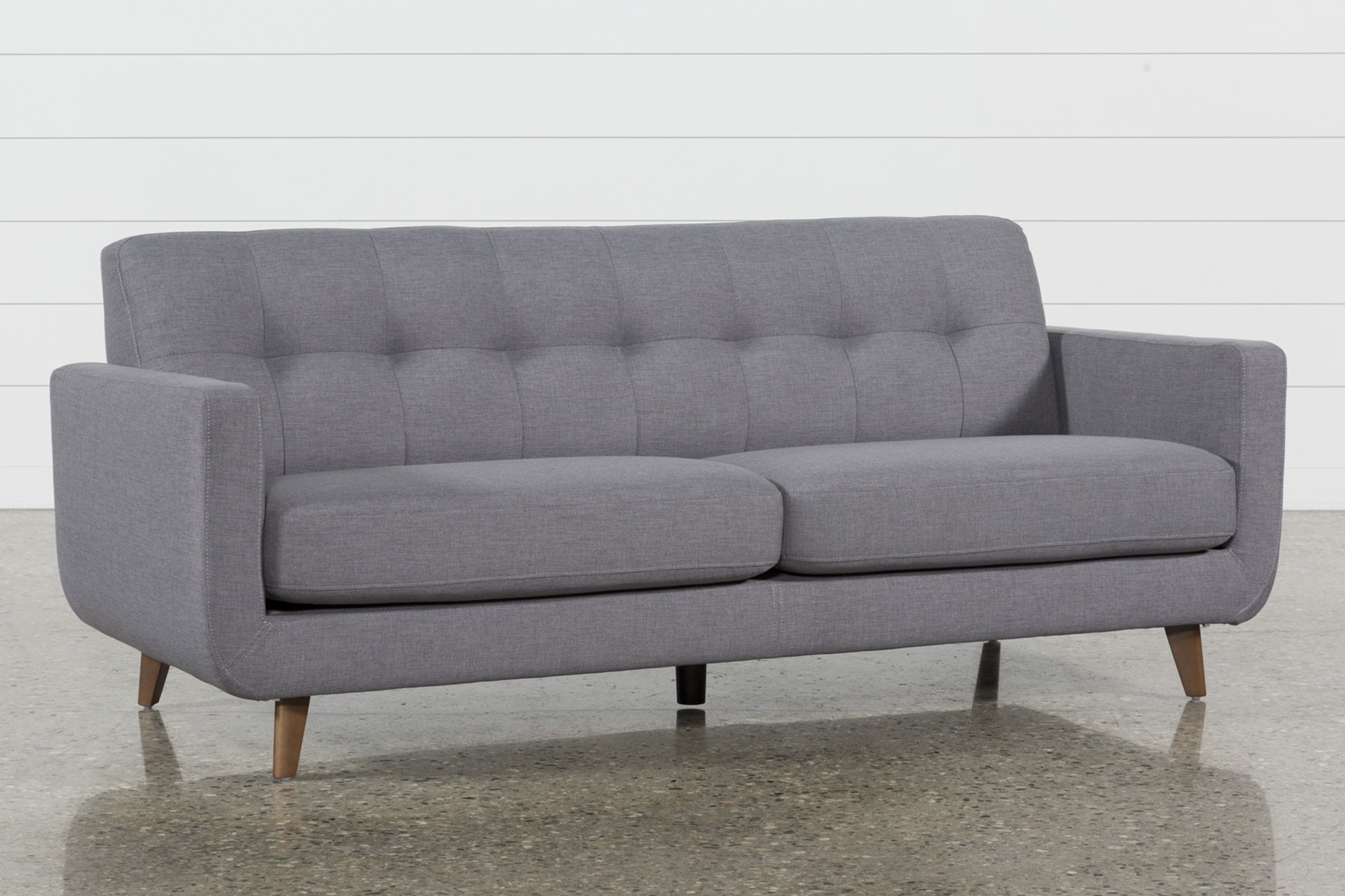 Allie Dark Grey Sofa | Living Spaces