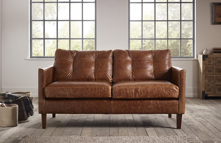 Cromer Small Leather Sofa | The Chesterfield Company