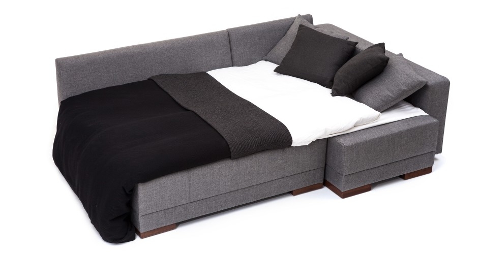 SpaceSaving Corner Convertable Sofa Bed For Small Apartement Eva