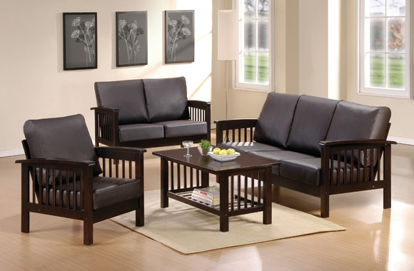 mapajunction.com | small living room with black wooden sofa sets