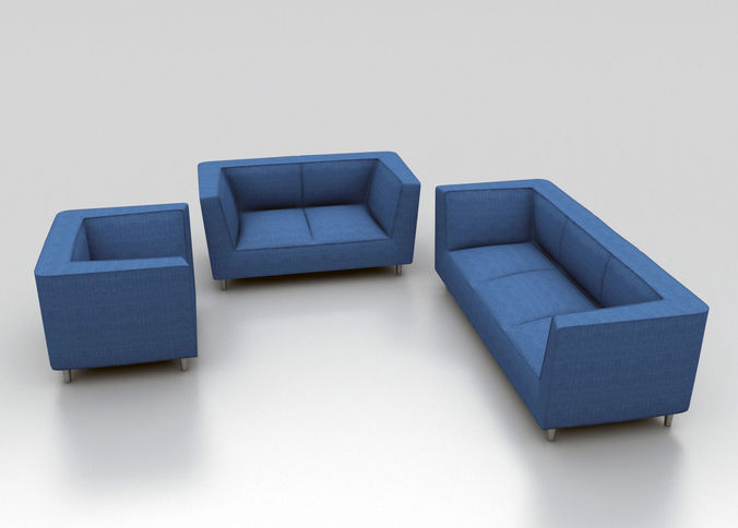 3D Sofa Set One Two and Three Seater | CGTrader
