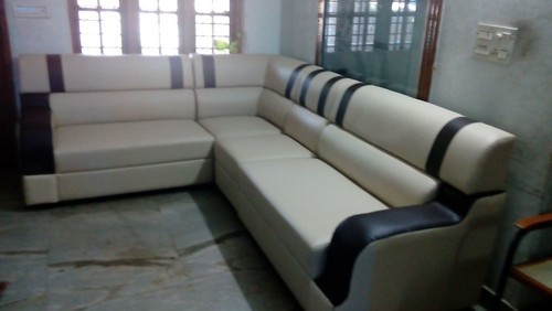 Wood L Shape Corner Stylish Sofa Settee, Size: Contemporary, Back