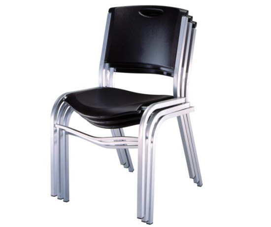 Lifetime 2830 Lifetime Black Stacking Chair on Sale & Free Shipping