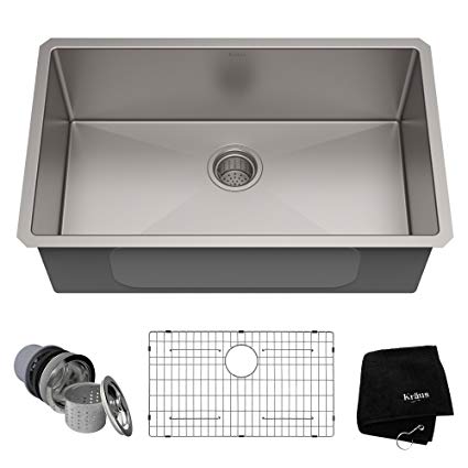 Kraus KHU100-30 Kitchen Sink 30 Inch Stainless Steel - - Amazon.com