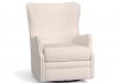 Oliver Upholstered Wingback Swivel Armchair | Pottery Barn