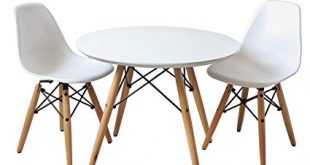 Amazon.com - Buschman Kids Modern Table with 2 Armless Chairs
