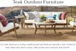 Teak Patio Furniture & Teak Outdoor Furniture | Pottery Barn