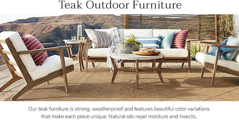 Teak Patio Furniture & Teak Outdoor Furniture | Pottery Barn