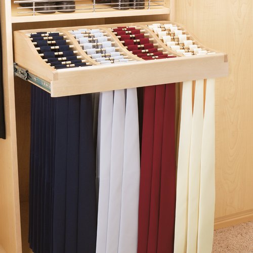Rev-A-Shelf 24 inch Tie Rack-Wood CWTR-241041-2 | CabinetParts.com
