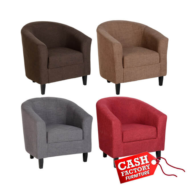 Tempo Fabric Tub Chair u2013 Cash Factory Furniture