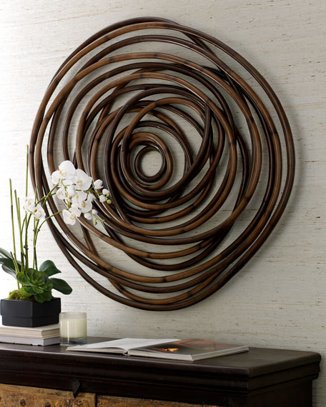 Palecek Wood Swirl Wall Decor