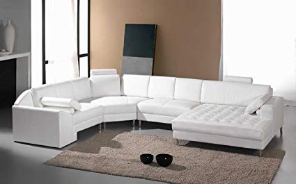 Guide for seating furniture –
white leather sectional sofas