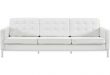 Modern & Contemporary Modern White Leather Sofa | AllModern