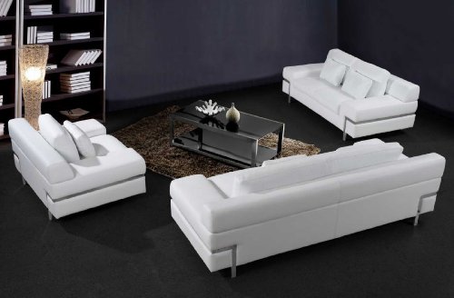 White Leather Sofas & Couches