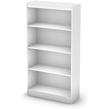 Amazon.com: South Shore 4-Shelf Storage Bookcase, Pure White