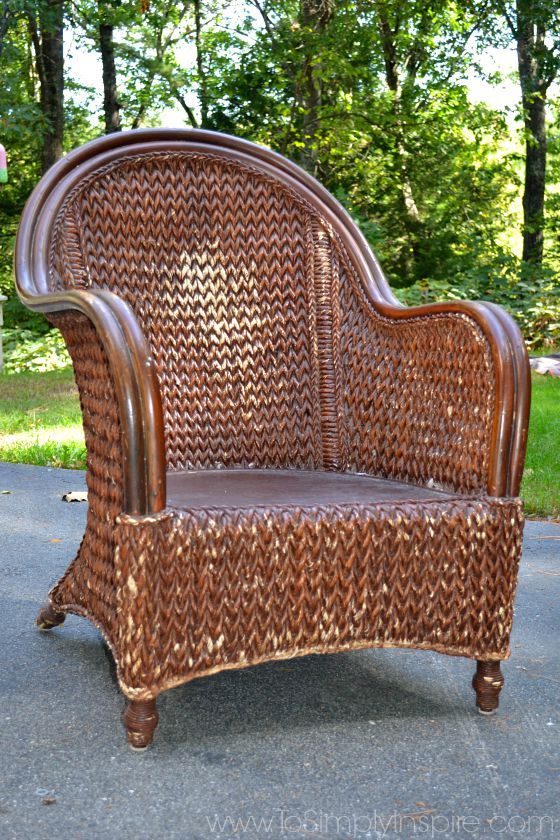 How to Paint Wicker Furniture with a Brush1 | Painting Furniture in