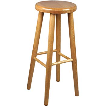 Bar stool wooden chair brand new beech solid wood bar pub new 2,4 ft