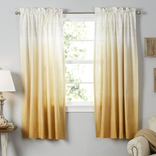 Yellow & Gold Curtains & Drapes You'll Love | Wayfair