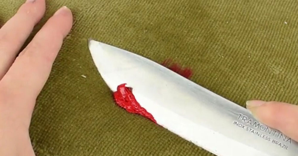 Knife How to remove color from clothes without ruining them