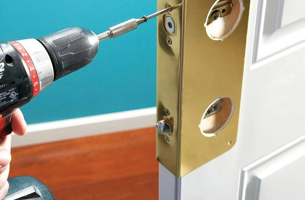 Metal door-and-lock amplifier How to improve the security of your front door without spending a fortune
