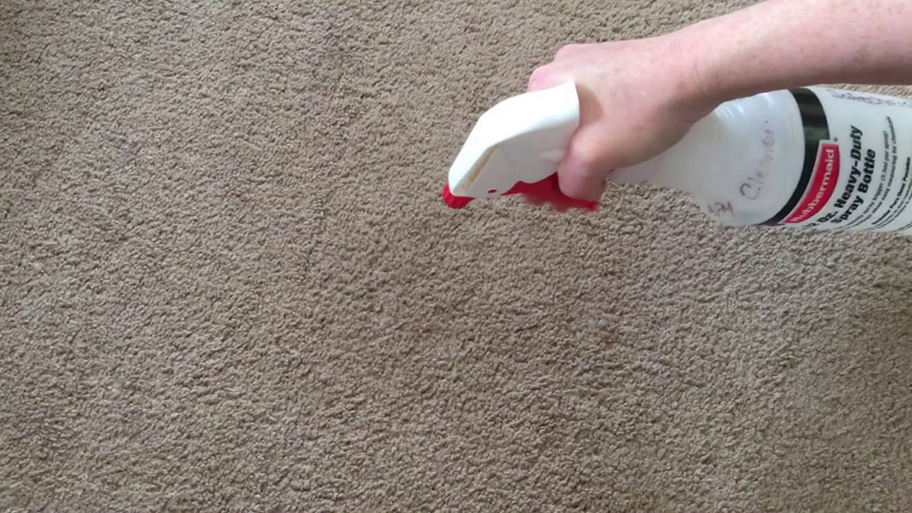Check that the connection does not damage the carpet.  How to clean a carpet on hardwood floor (great guide)