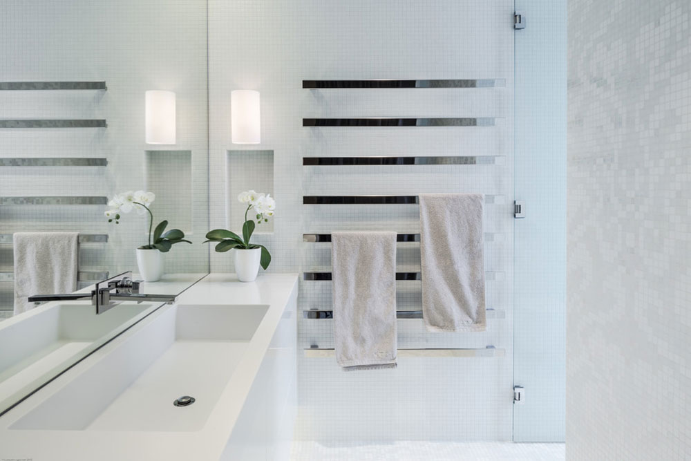 White boxes by Tim Ditchfield Architects Where to hang wet towels in a small bathroom