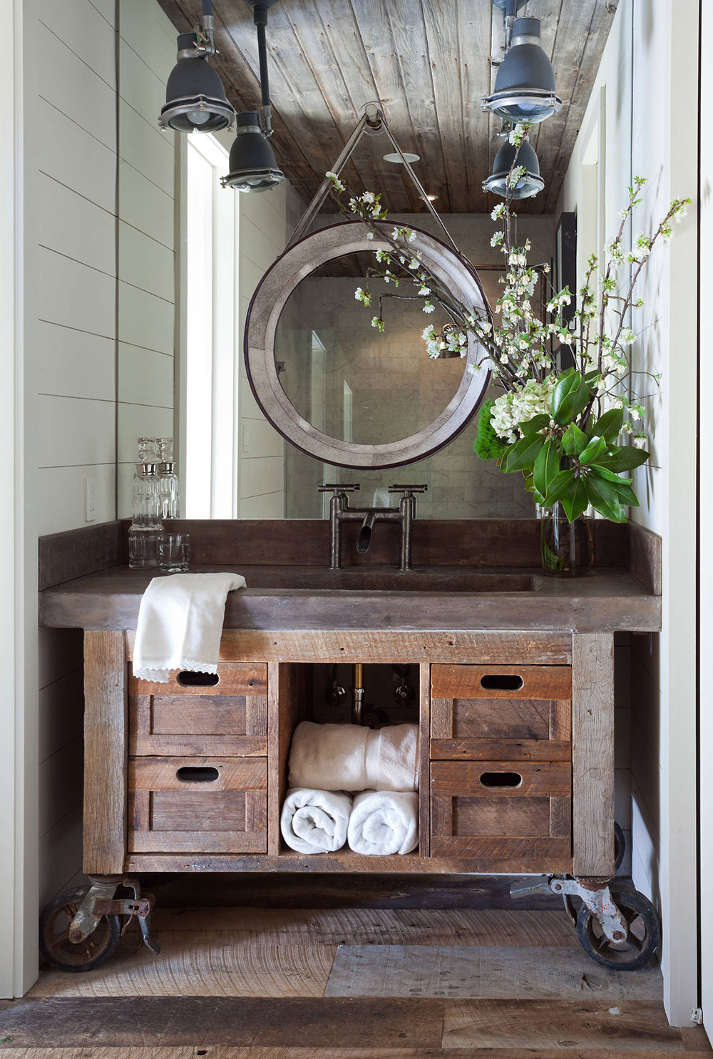Sticks-and-Stones-by-Post-31-Interiors Where to hang wet towels in a small bathroom