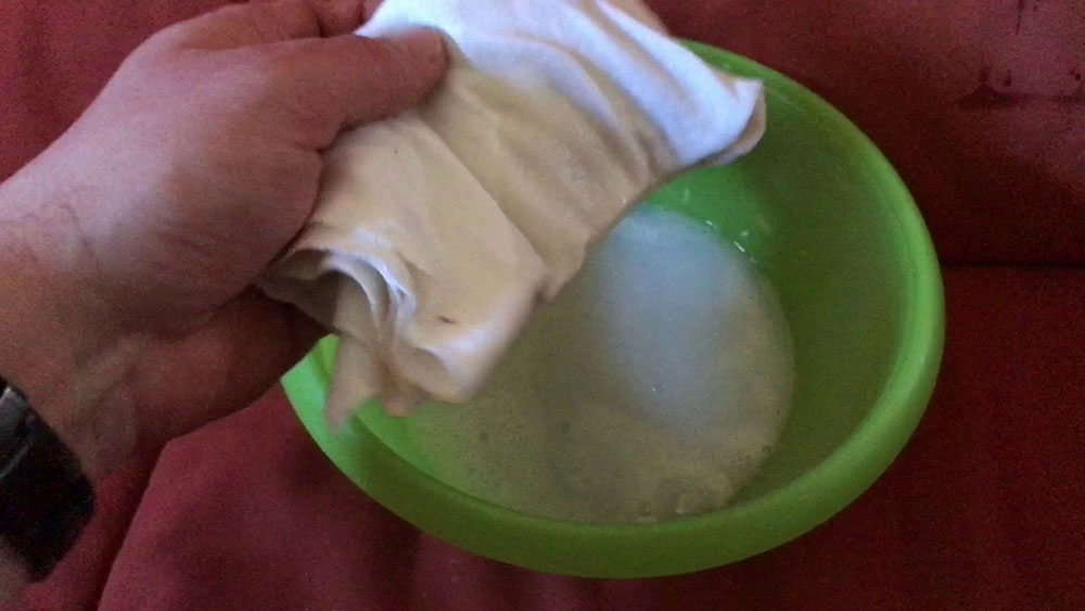 Soapy water How to clean microfiber furniture so that it looks new