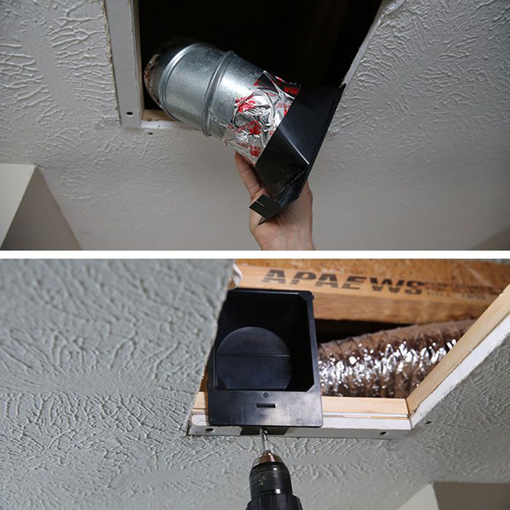 Duct How to install a bathroom fan without access to the attic