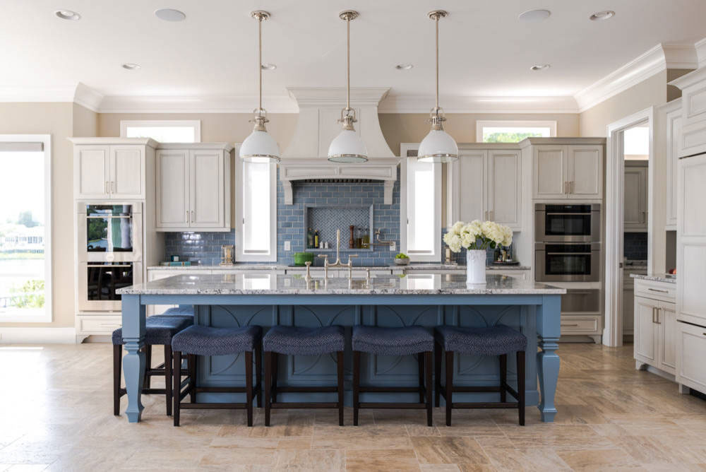 Waterway-by-Peridot-Interiors-LLC How to Decorate a Kitchen Island (Cool Ideas and Designs)