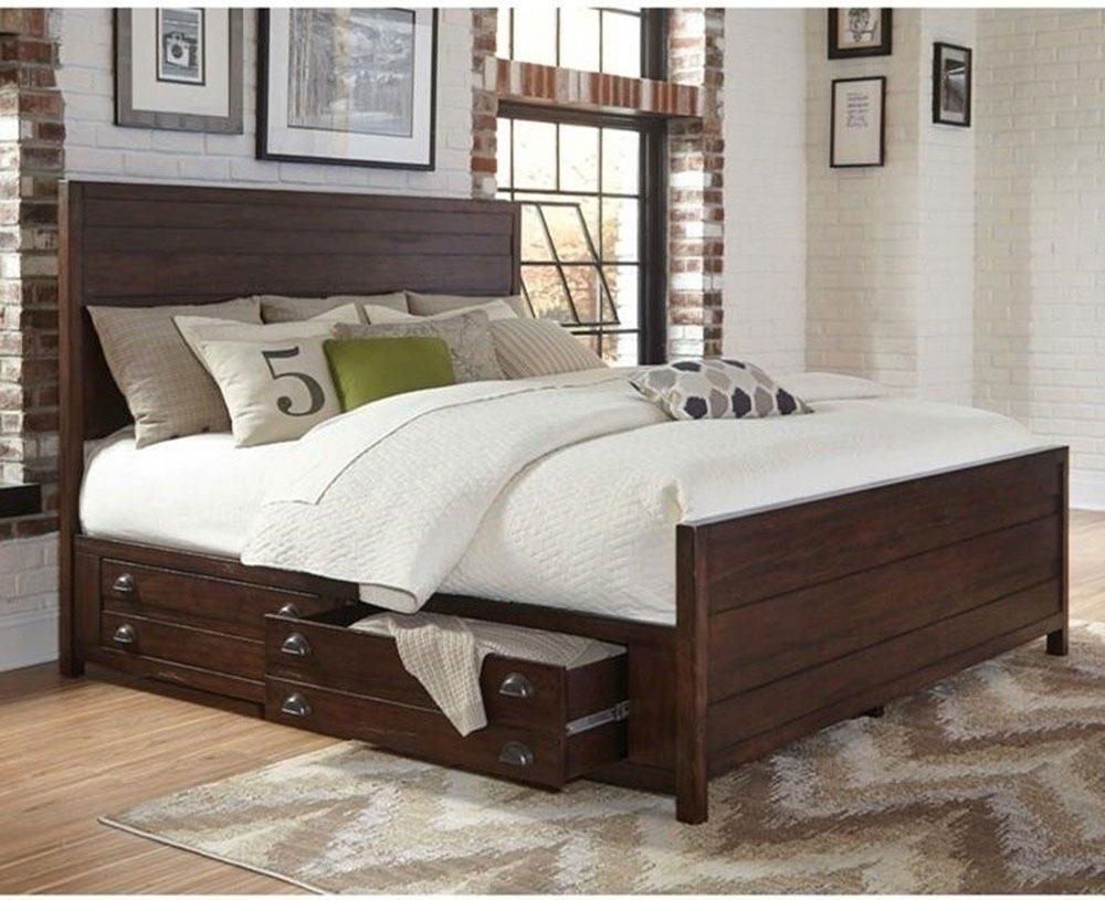 Donny-Osmond-Home-Lanchester-Eastern-King-Storage-Bed-with-solid mahogany-wood-from-HomeClick how to tidy up your bedroom and make it look great
