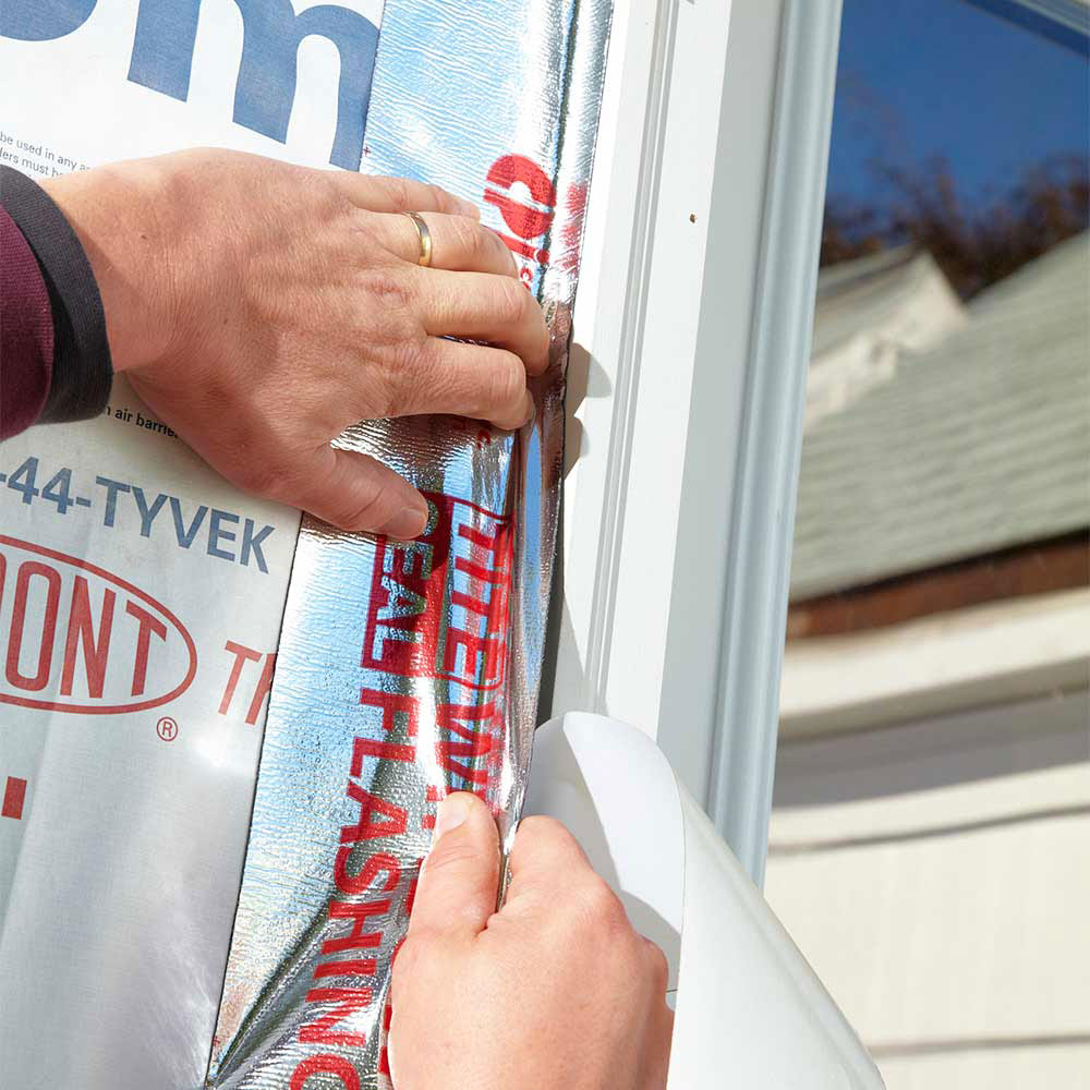 Seal windows and doors with tape.  How to install the house packaging properly and do not mess it up