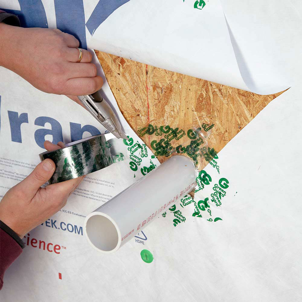Add-tape-to-everything-that-penetrates-the-wall How to properly install house wrap and not screw it up
