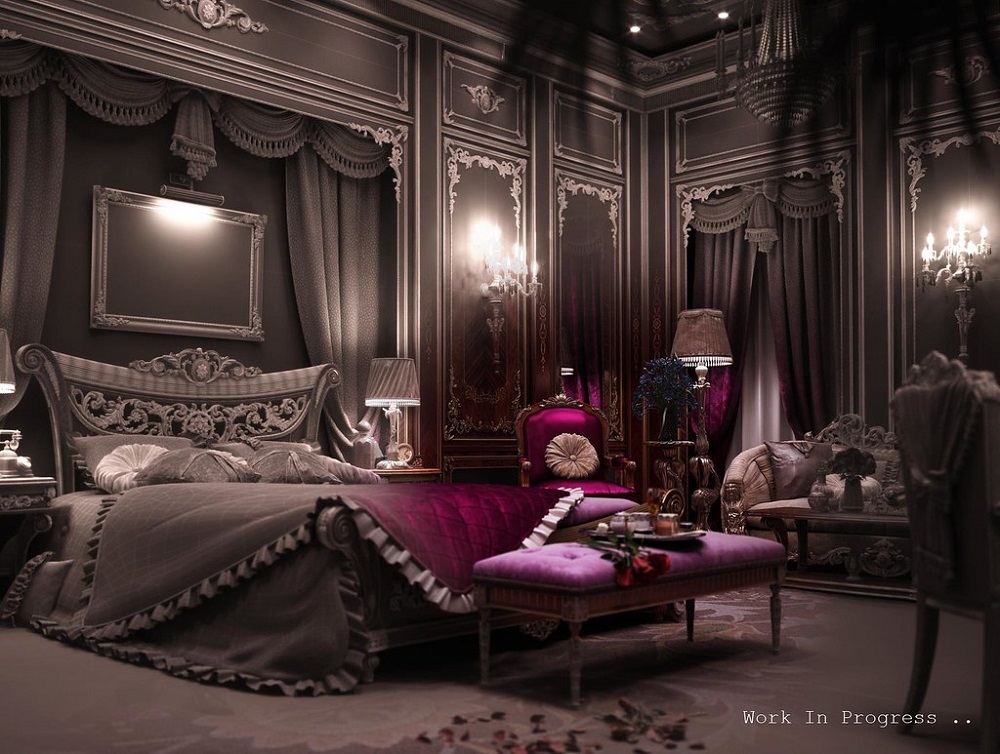 t1-66 Gothic bedroom ideas.  Impressive designs that will surprise you