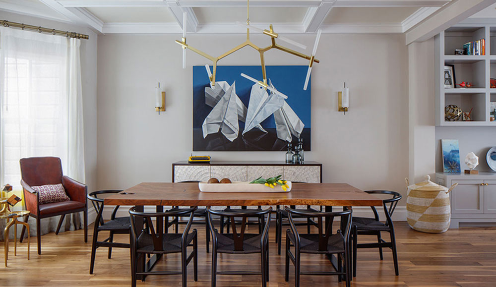 Artistic Designs for Living Dining Area with Blue Wall Art 5 Ways To Upgrade Your Dining Room In 2020