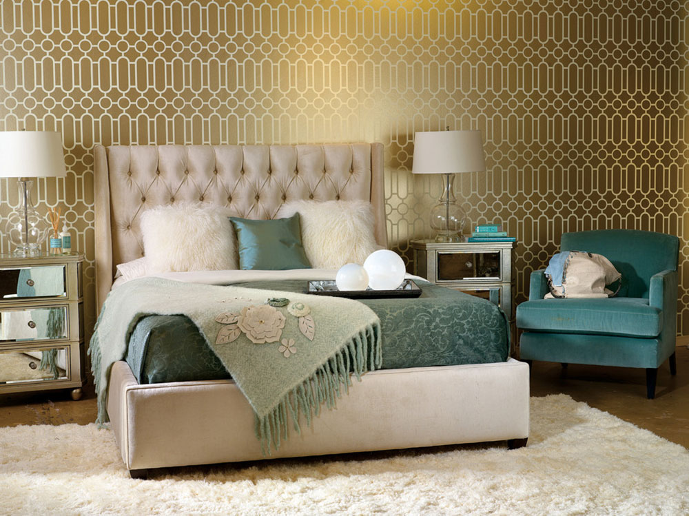 Amelia-Bed-How-Suite-It-Is-By-High-Fashion-Home The colors that go with teal?  Check out these color combinations