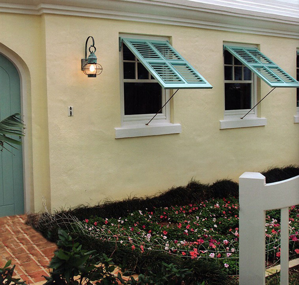 Bahama-Shutters-by-Superior-Custom-Shutters What are Bahama shutters and what are their advantages and disadvantages?