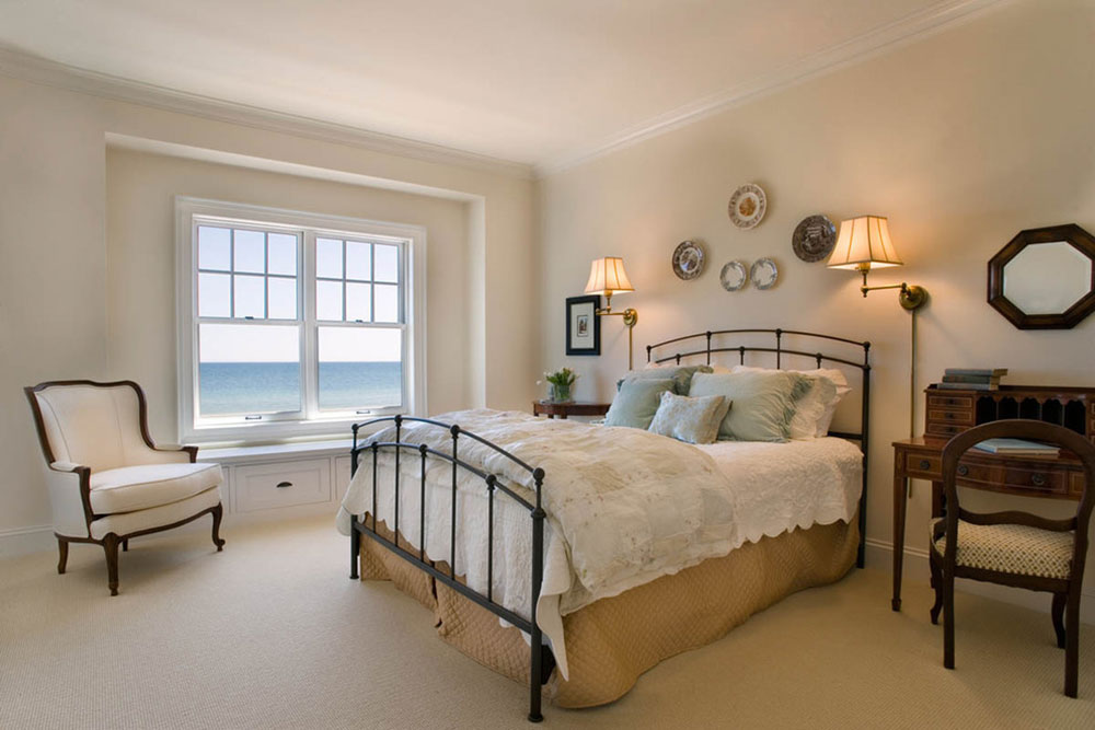 The-Redfield-Home-by-Mitch-Wise-Design-Inc How to arrange a small bedroom with a queen-size bed