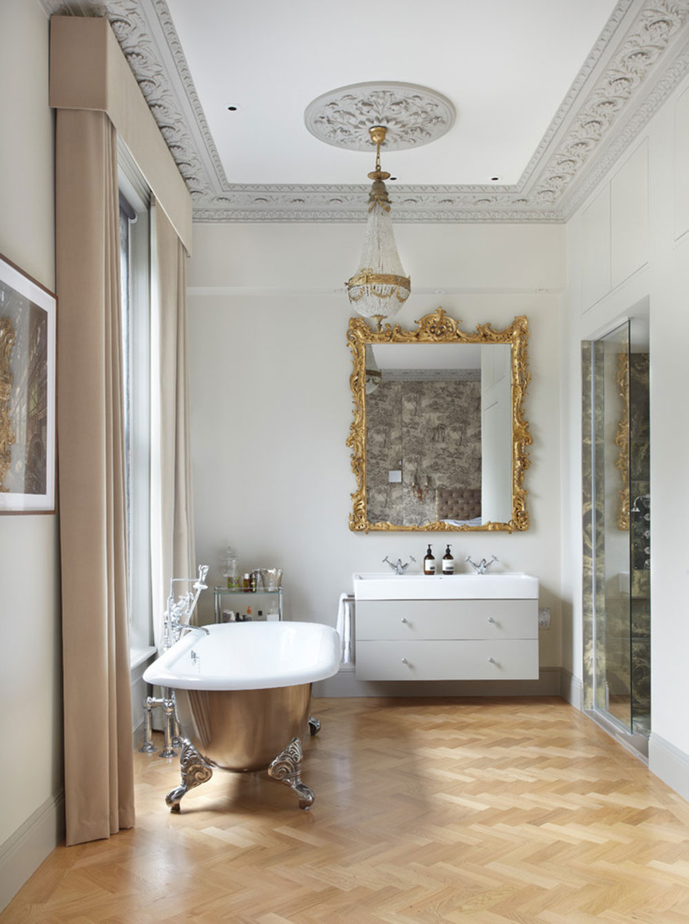 Drummonds-Case Study-London-Townhouse-Maida-Vale-by-Drummonds-Bathroom Vintage bathroom decoration that you can try in your home