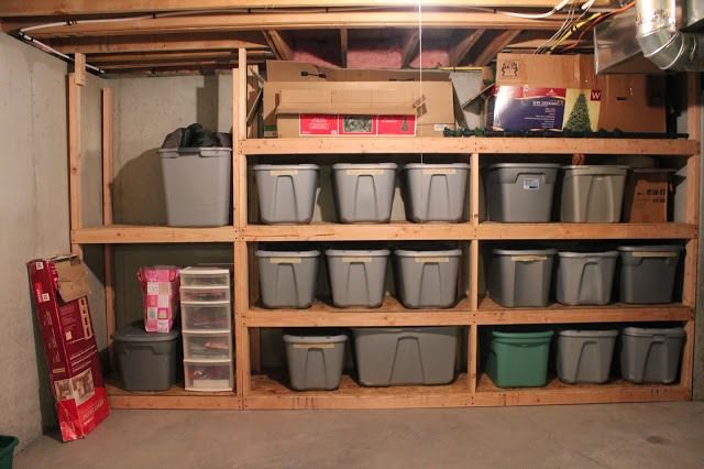 Basement clothes storage … | Unfinished basement storage .