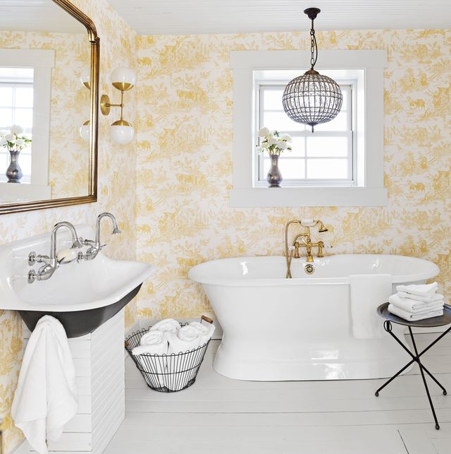 28 Bathroom Wallpaper Ideas - Best Wallpapers for Bathroo