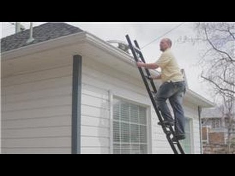 Gutter Maintenance : How to Clean Gutters on a Steep Roof - YouTu