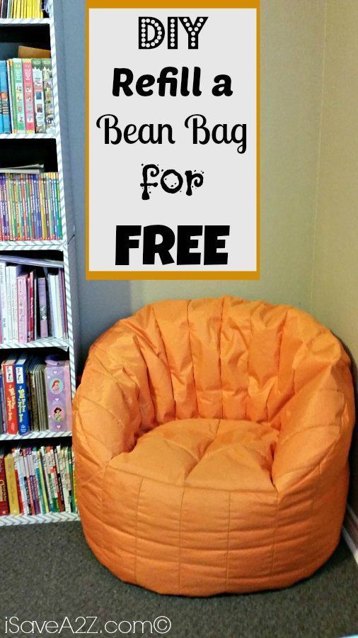 Refill a Bean Bag For Free!! Simple DIY Project! | Kids bean bags .