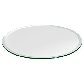 Amazon.com: Round Glass Table Top Custom Annealed Clear Tempered .