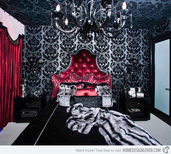 15 Gorgeous Gothic Bedroom Ideas | Gothic decor bedroom, Gothic .