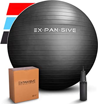 Amazon.com: Expansive Living Exercise Ball (45cm-75cm) - 2,000 lbs .