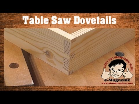 Cut PERFECT dovetails on a table saw sled- that look hand cut .