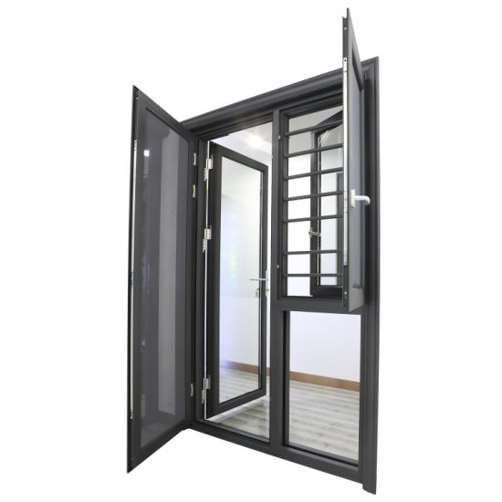China Aluminum Profile Durable Windows with Insulated Glass for .