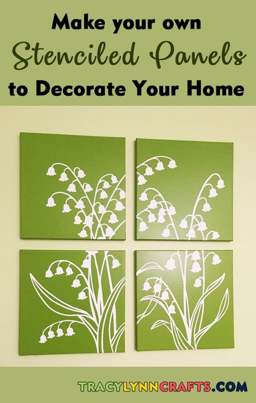 Stenciled Panels that You can Make to Decorate Your Home .